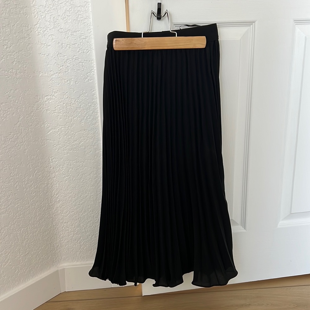 Kate Kason pleated black skirt.